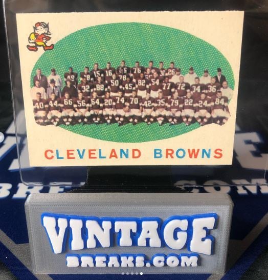 1959 Topps Browns Team Card
