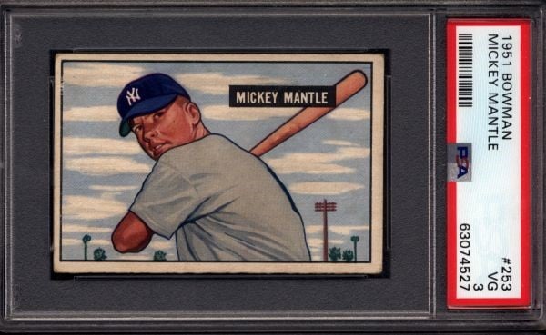 Mickey Mantle Rookie Card Highlights 1951 Bowman Baseball Set Break