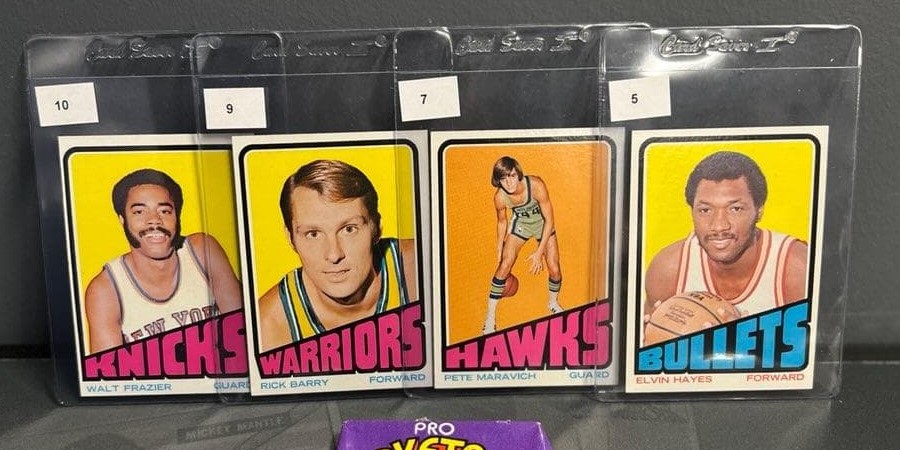 Multiple NBA Hall of Fame Player Cards Pulled from 1972 Topps Wax Pack