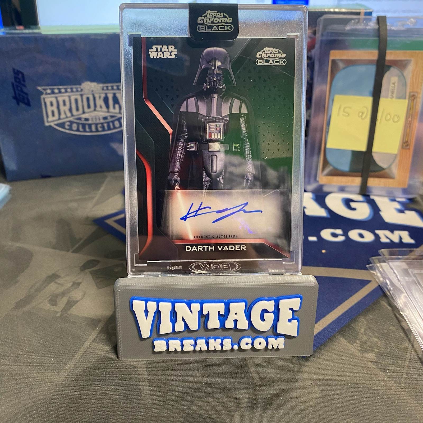 Darth Vader Autograph Pulled from Topps Star Wars Chrome Back