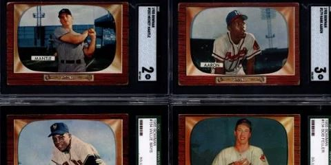 Mickey Mantle and Hank Aaron Cards Highlight 1955 Bowman Set Break