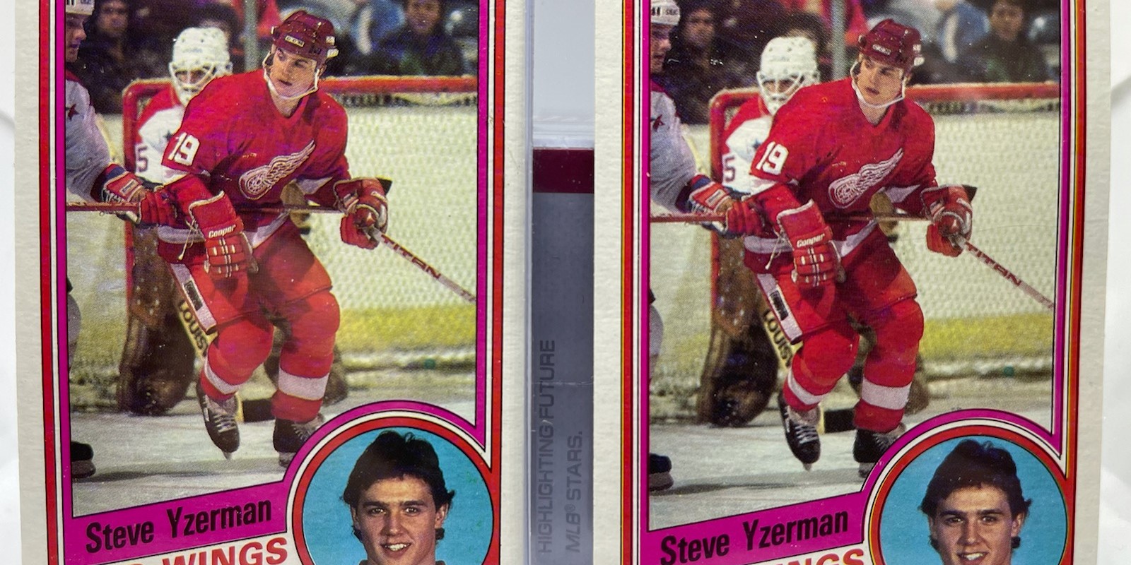 TWO Steve Yzerman Rookie Cards Pulled from the SAME 1984 Topps Pack in Called Electric Pull