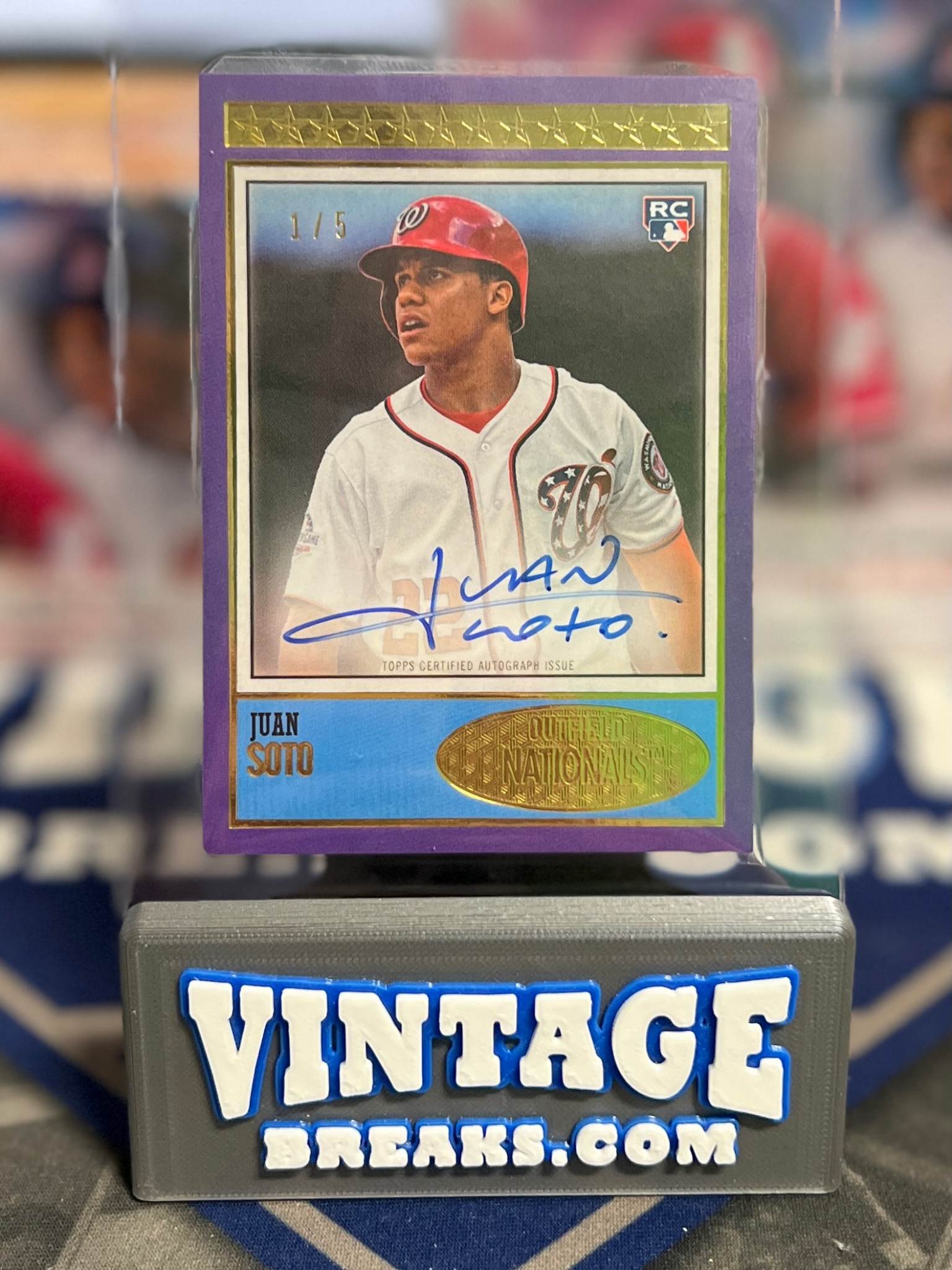 Rare Juan Soto 2018 Topps Brooklyn Rookie Auto Pulled by Vintage Breaks