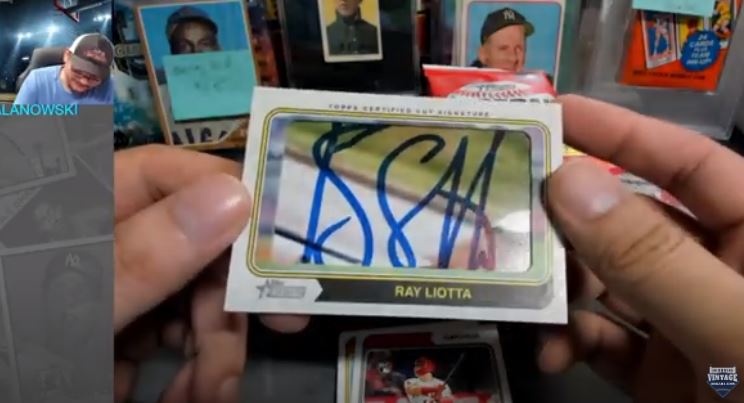 Rare Ray Liotta 1/1 Cut Signature Pulled from 2023 Topps Heritage Pack