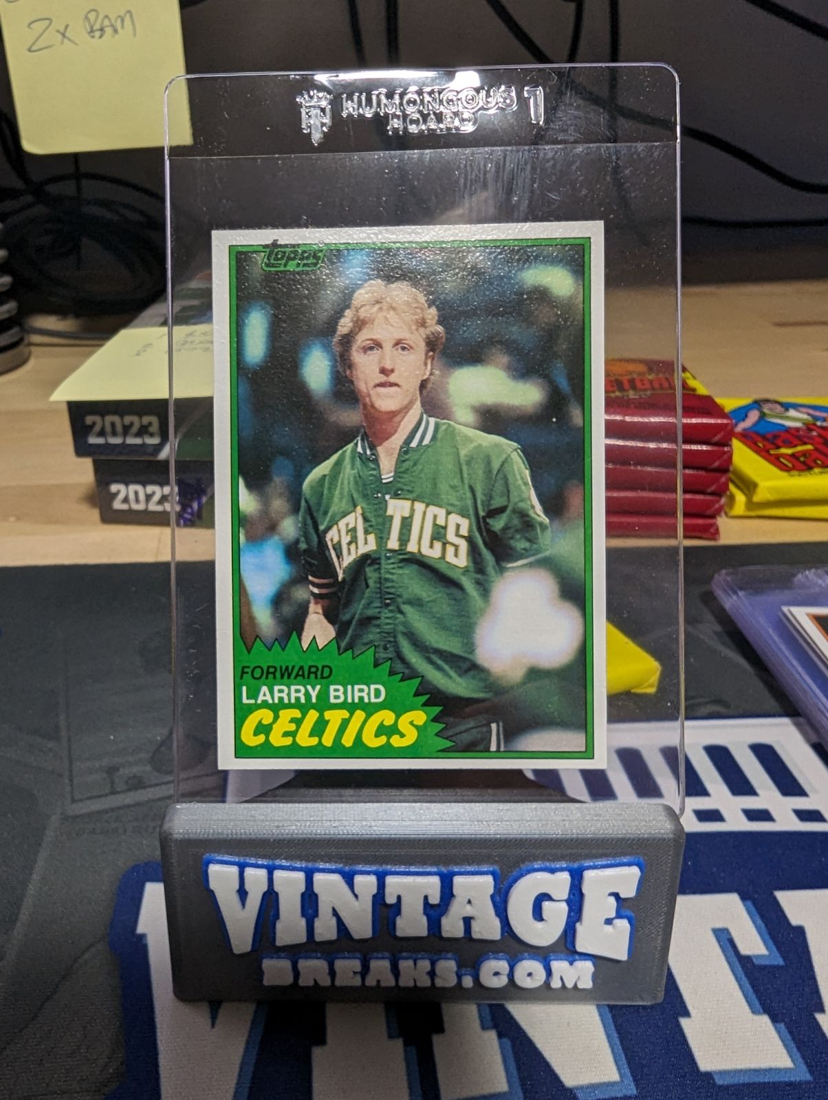 1981 Topps Larry Bird Second Year Card Pulled by Vintage Breaks